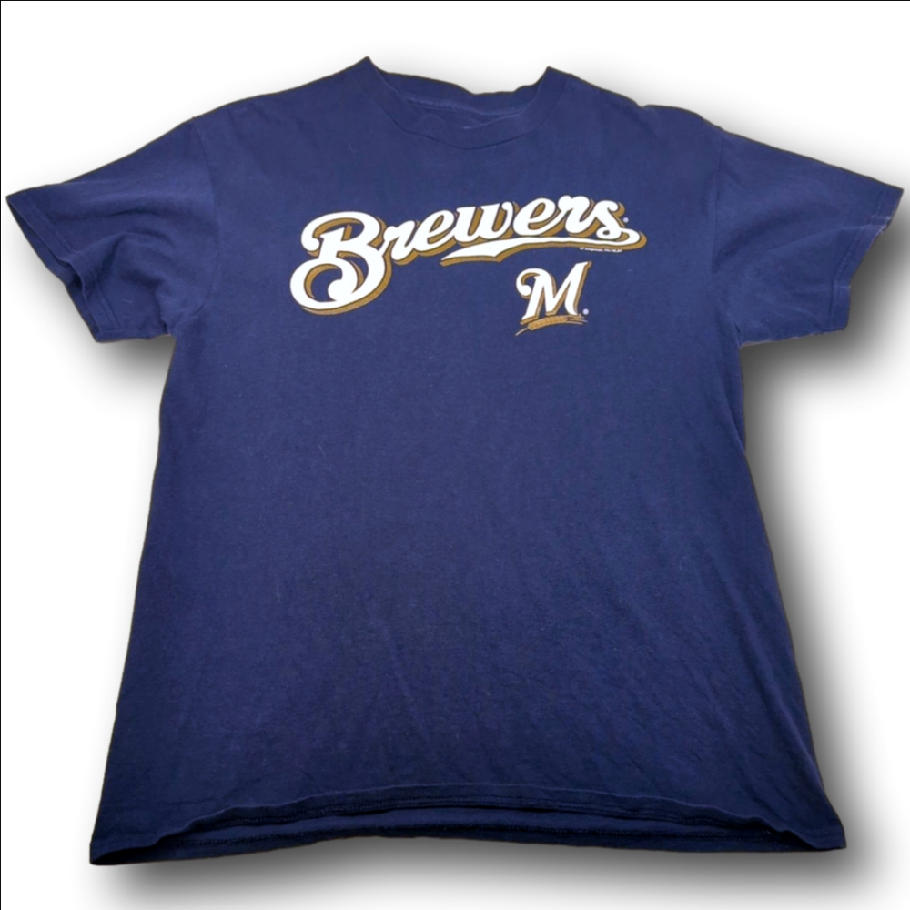 Men's MLB Brewers T-shirt Size M Blue